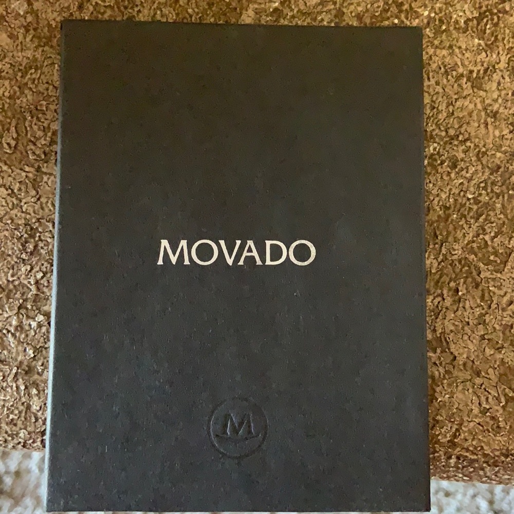 Movado black business/credit card holder